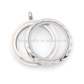 Wholesale price energy pendants locket , twist engraved lockets jewelry